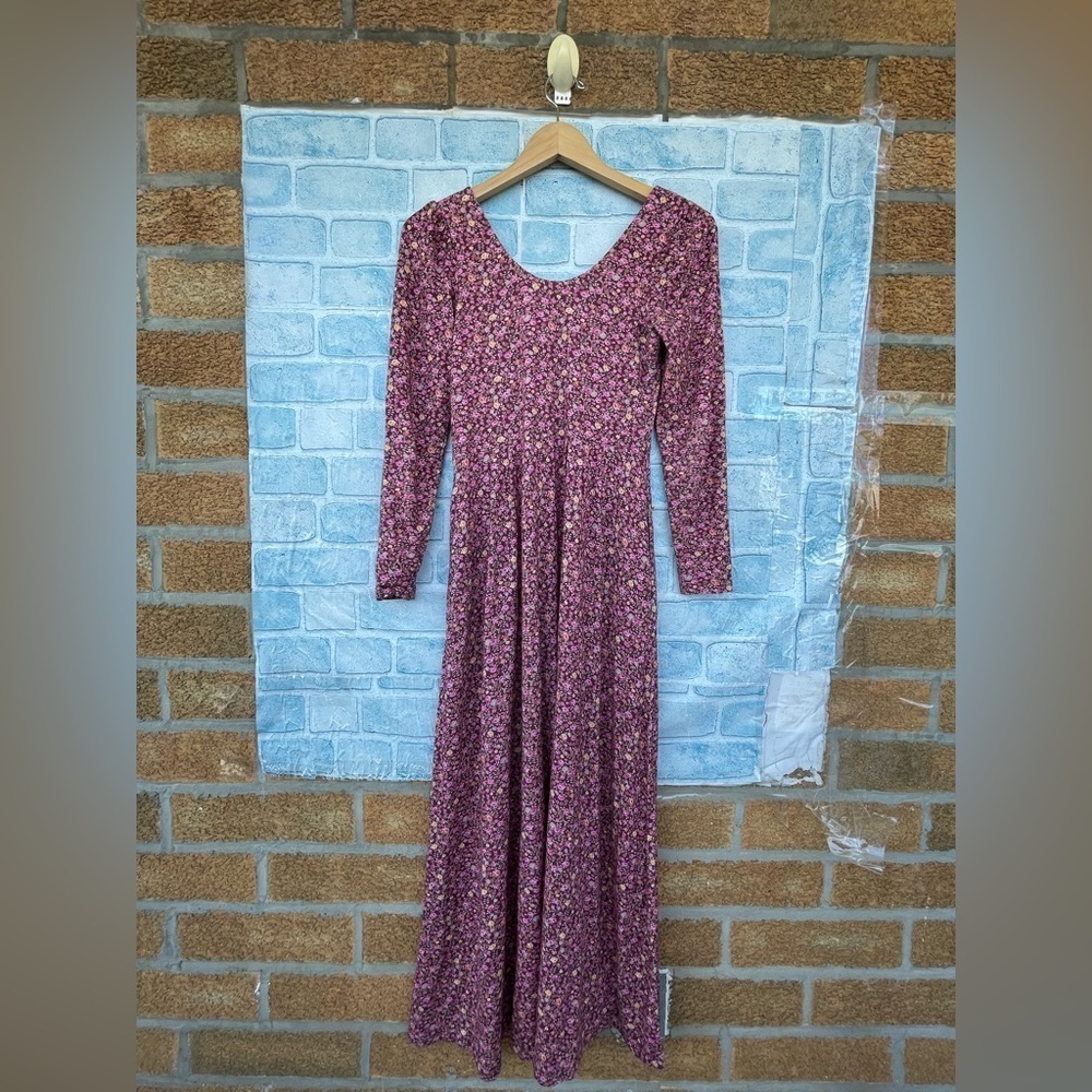 LOVESHACKFANCY Poeta Dress in Cherry Wine dress XS - Picture 11 of 16